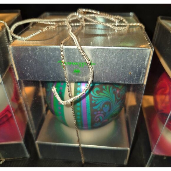 Set Of 3 Vintage Hallmark Mid Mod Tree Trimmer Christmas Ornaments In Box With R - Picture 3 of 15